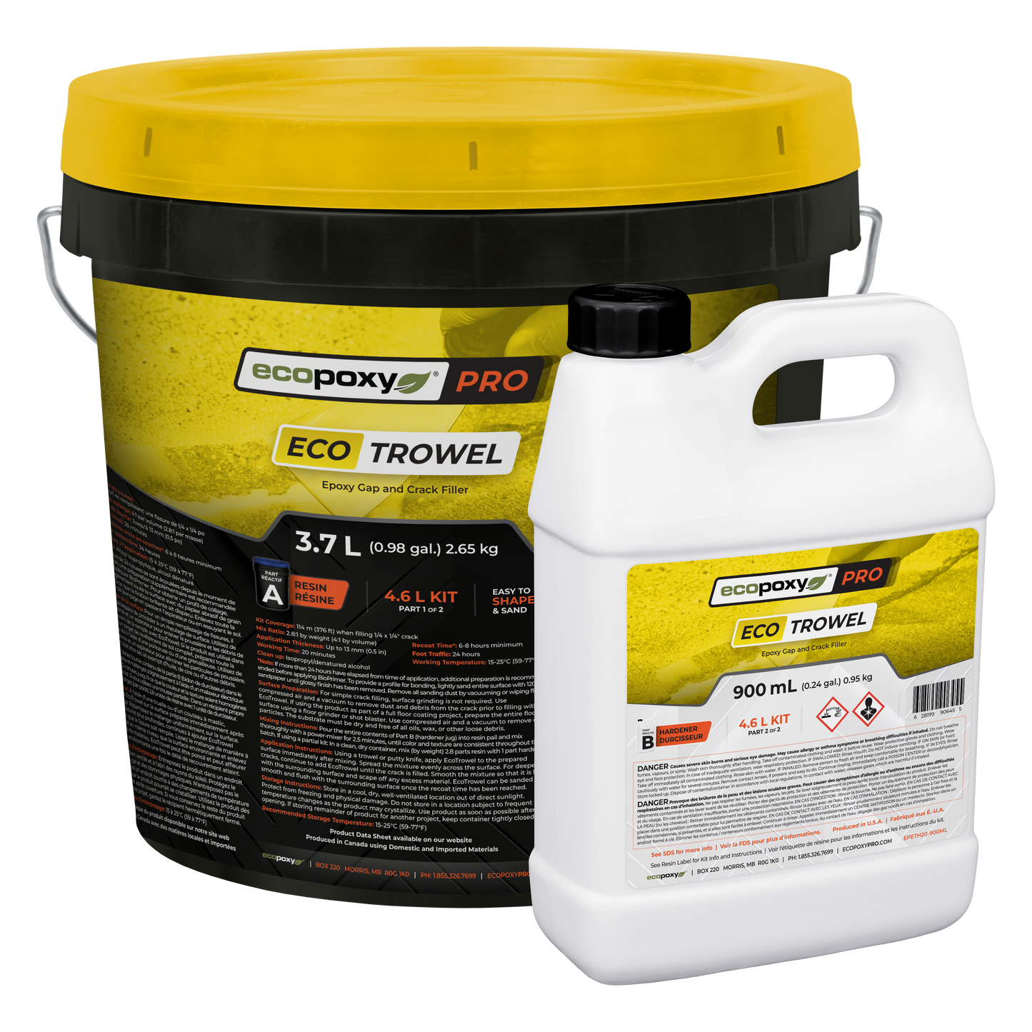 concrete crack filler - ecotrowel kit